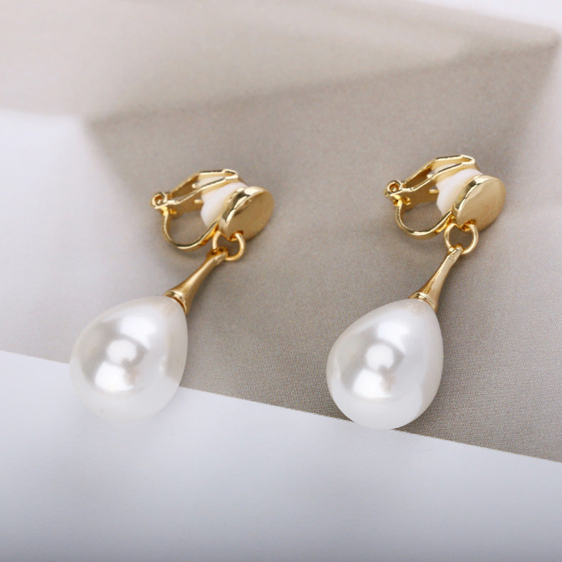 Simple Elegant Pearl Ear Clip Without Pierced Women