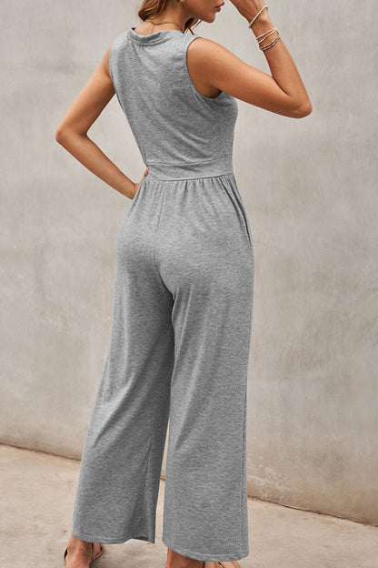 Full Size Scoop Neck Wide Strap Jumpsuit – product image 7