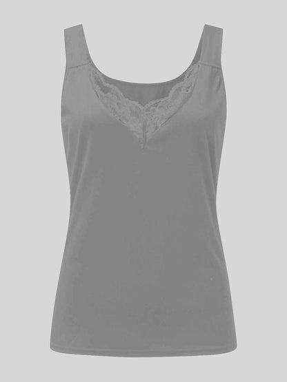 Full Size Lace Detail Sweetheart Neck Tank – product image 15
