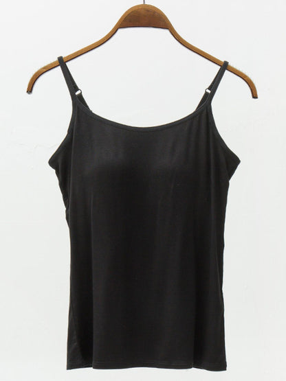 Full Size Adjustable Strap Modal Cami with Bra – product image 7