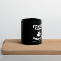 Fighting To Become Champions Upstormed Black Glossy Mug