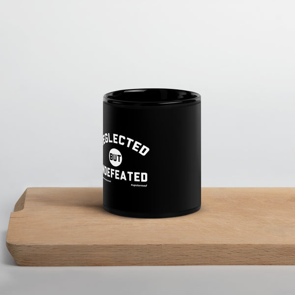 Neglected but Undefeated Upstormed Black Glossy Mug