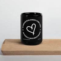 The Foundation For Relationships Upstormed Black Glossy Mug