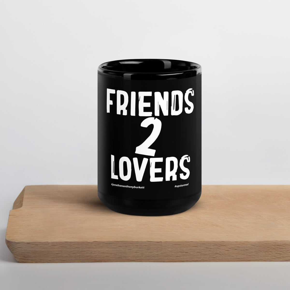 Friends 2 Lovers Upstormed Black Glossy Mug