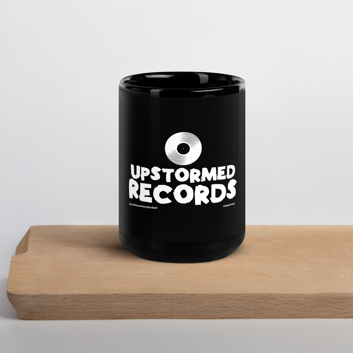 Upstormed Records Black Glossy Mug