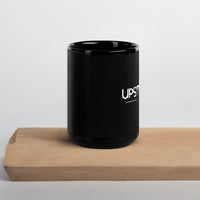 Upstormed Black Glossy Mug