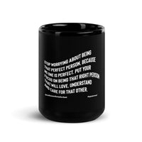 Stop Worrying About Being That Perfect Person Upstormed Mug