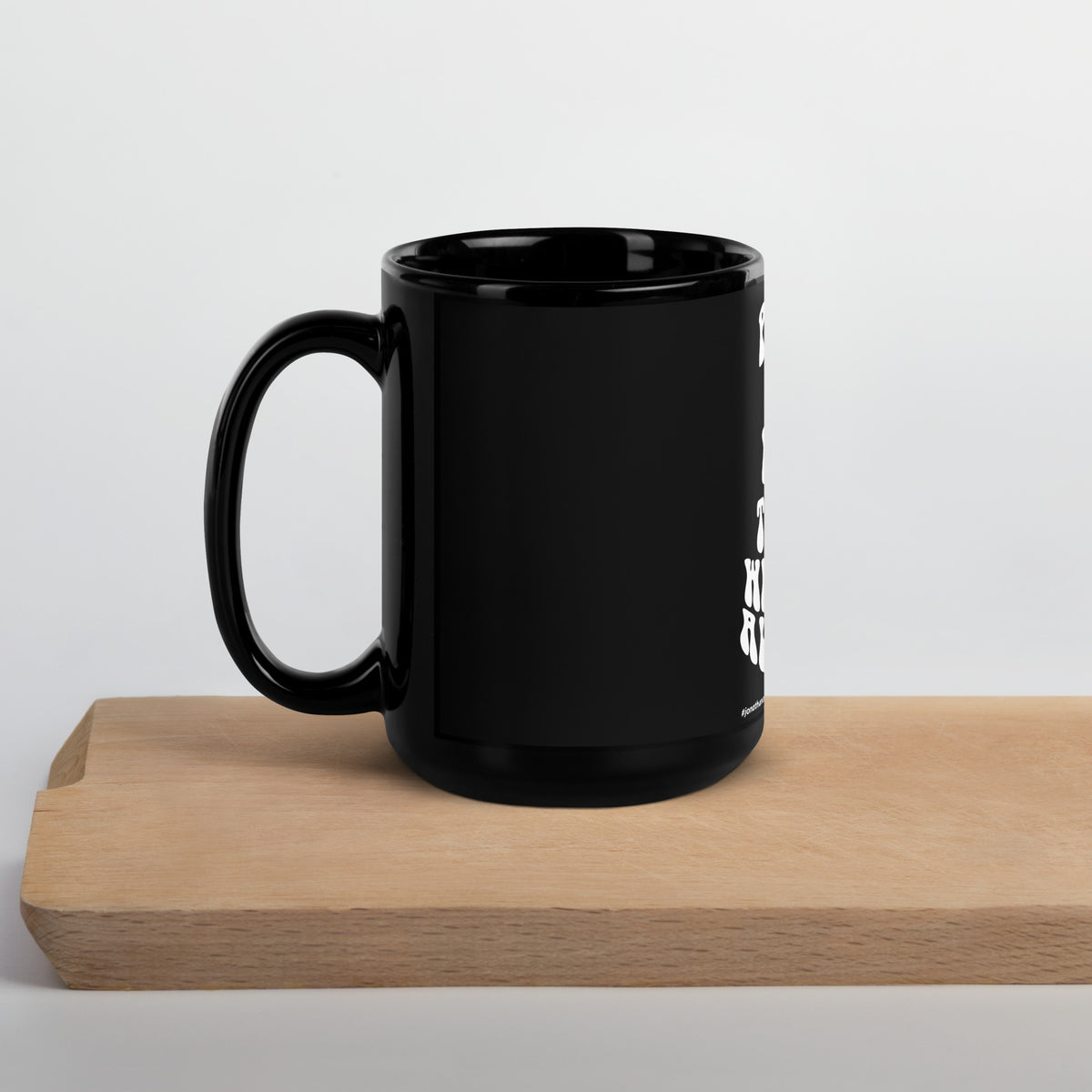 Peace And Love, That's What We All Need Upstormed Black Glossy Mug