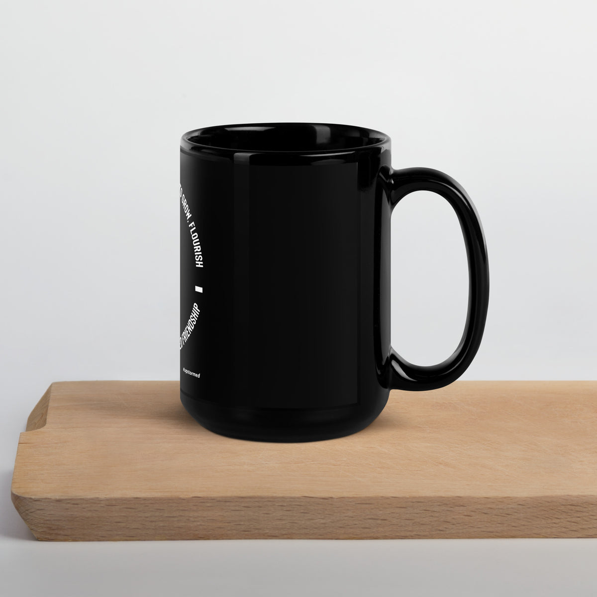 The Foundation For Relationships Upstormed Black Glossy Mug