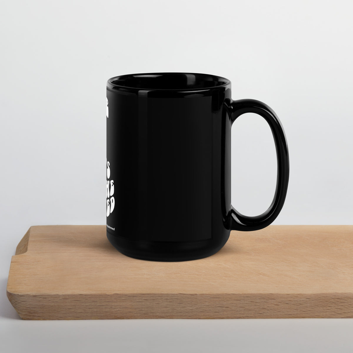 Peace And Love, That's What We All Need Upstormed Black Glossy Mug