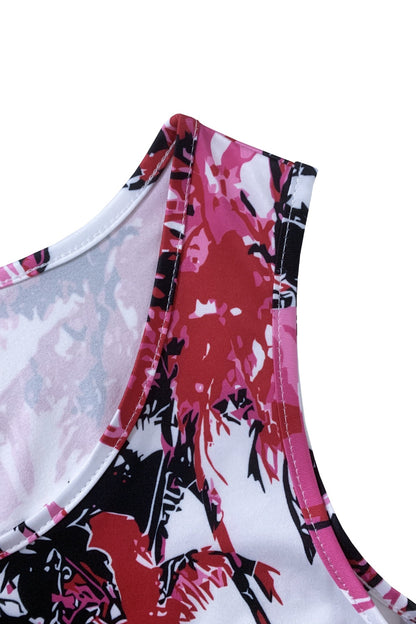 Printed Scoop Neck Wide Strap Mini Dress – product image 12