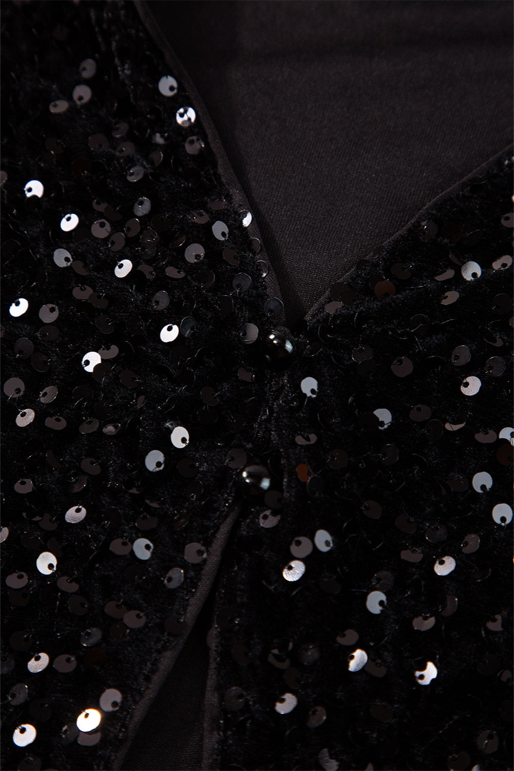 Sequin Round Neck Long Sleeve Blouse – product image 6