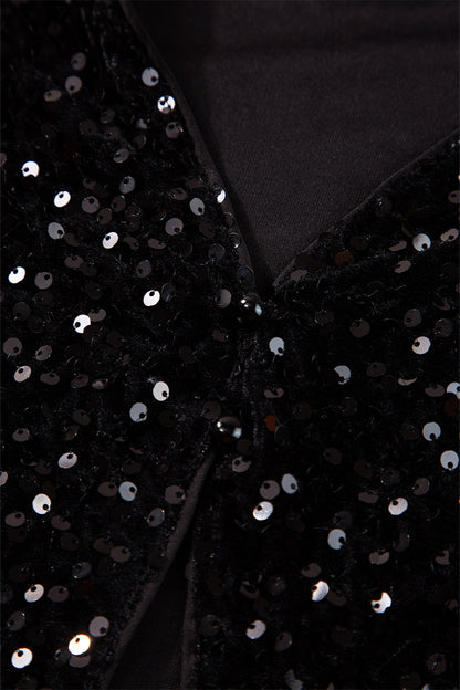 Sequin Round Neck Long Sleeve Blouse – product image 6