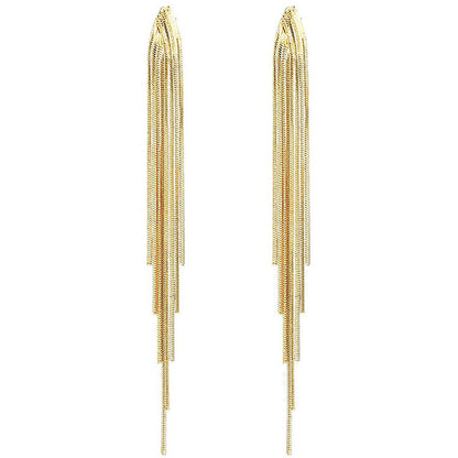Long Fringe Earrings Female Accessories