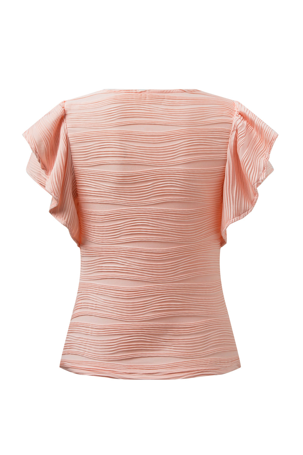 Textured Round Neck Cap Sleeve Top – product image 27