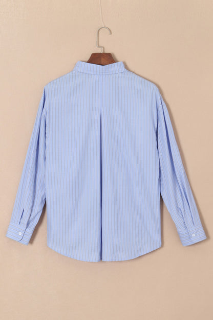 Striped Button Up Long Sleeve Shirt – product image 6