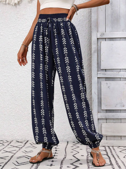 Tied Printed High Waist Pants – product image 4