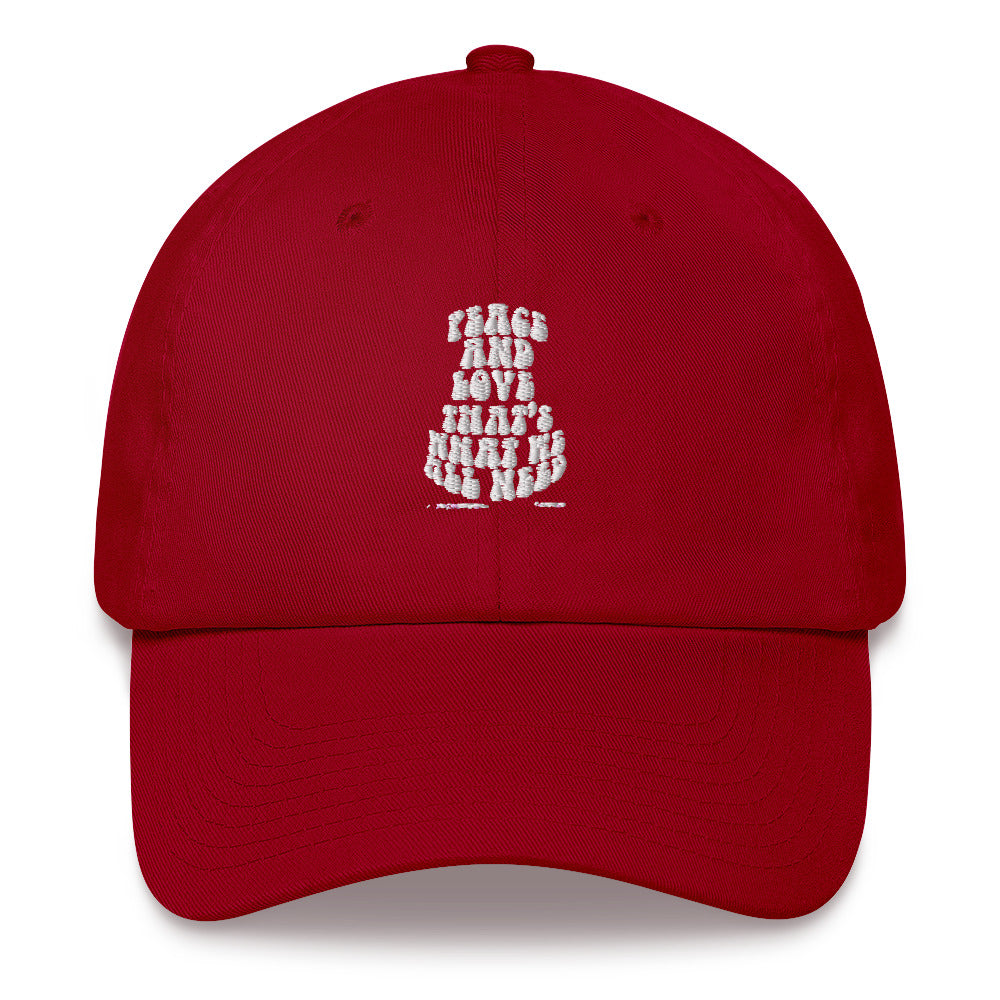 Peace And Love That's What We All Need Upstormed Hat