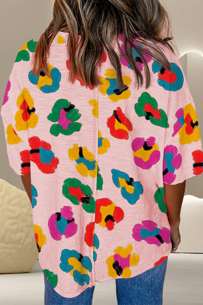 Printed Round Neck Half Sleeve Top – product image 3