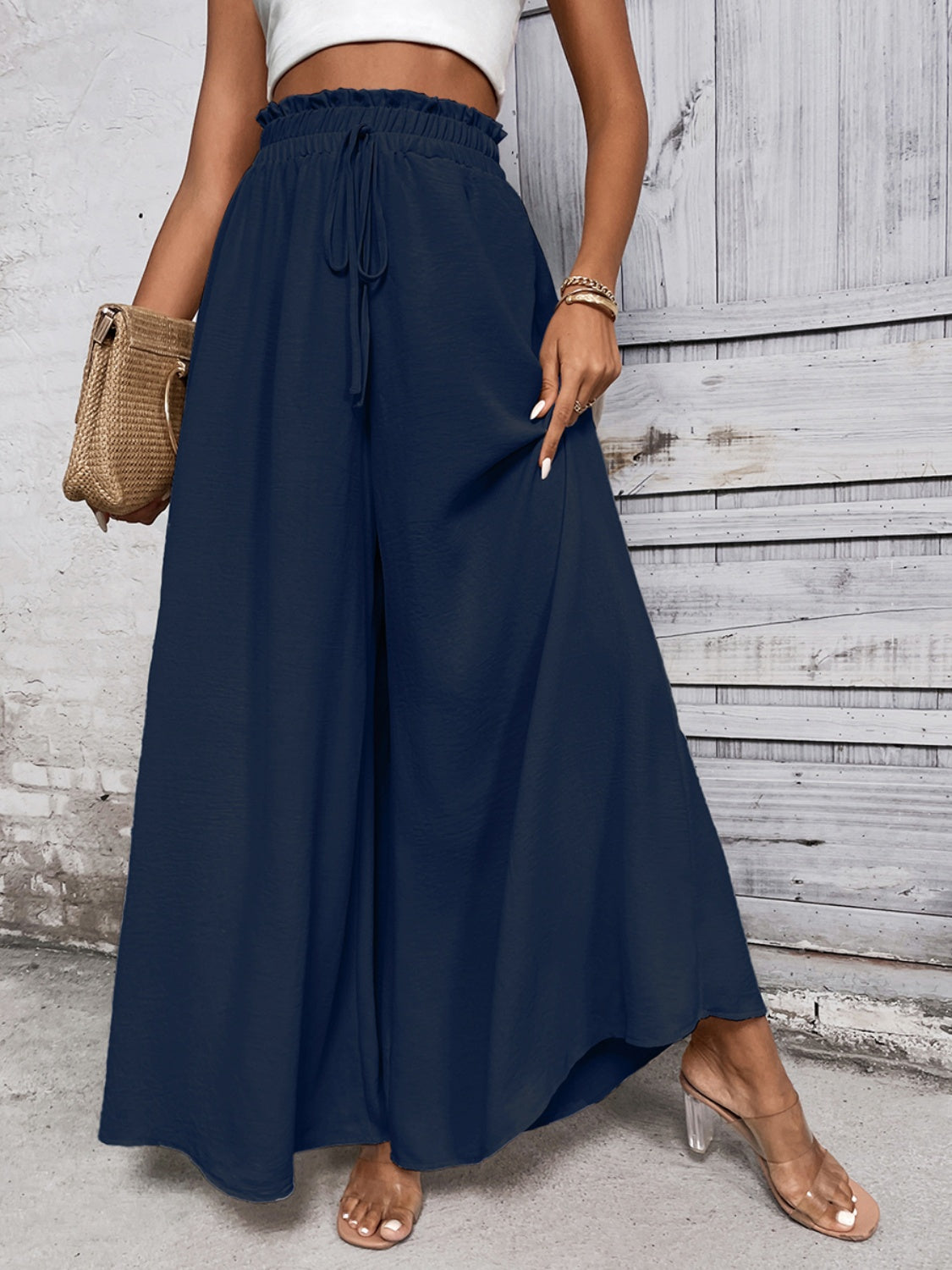 Tied High Waist Wide Leg Pants – product image 11