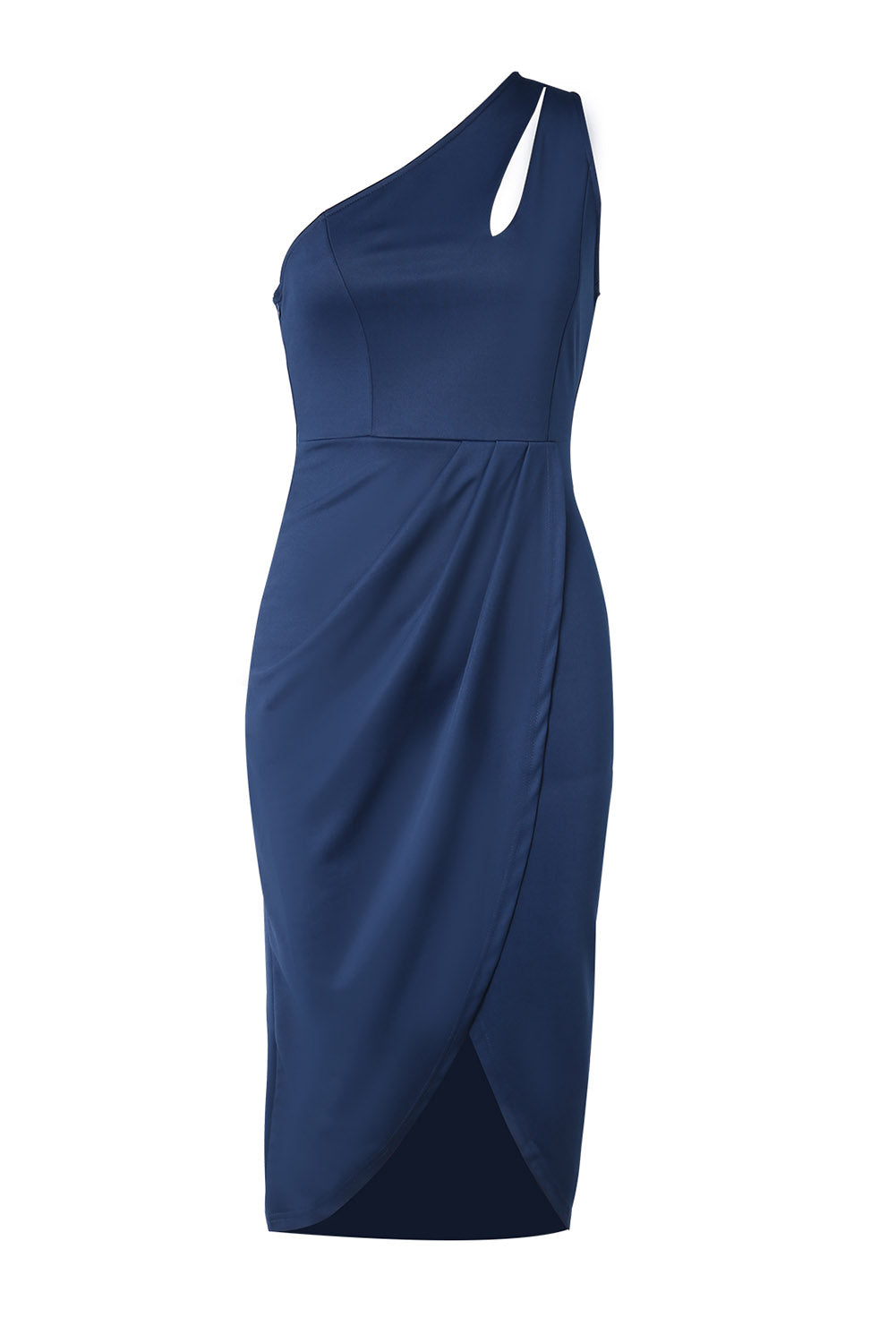 Ruched Cutout Single Shoulder Dress – product image 5