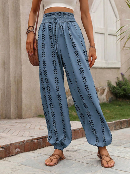 Tied Printed High Waist Pants – product image 20