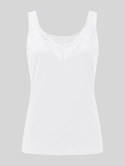 Full Size Lace Detail Sweetheart Neck Tank – product image 2