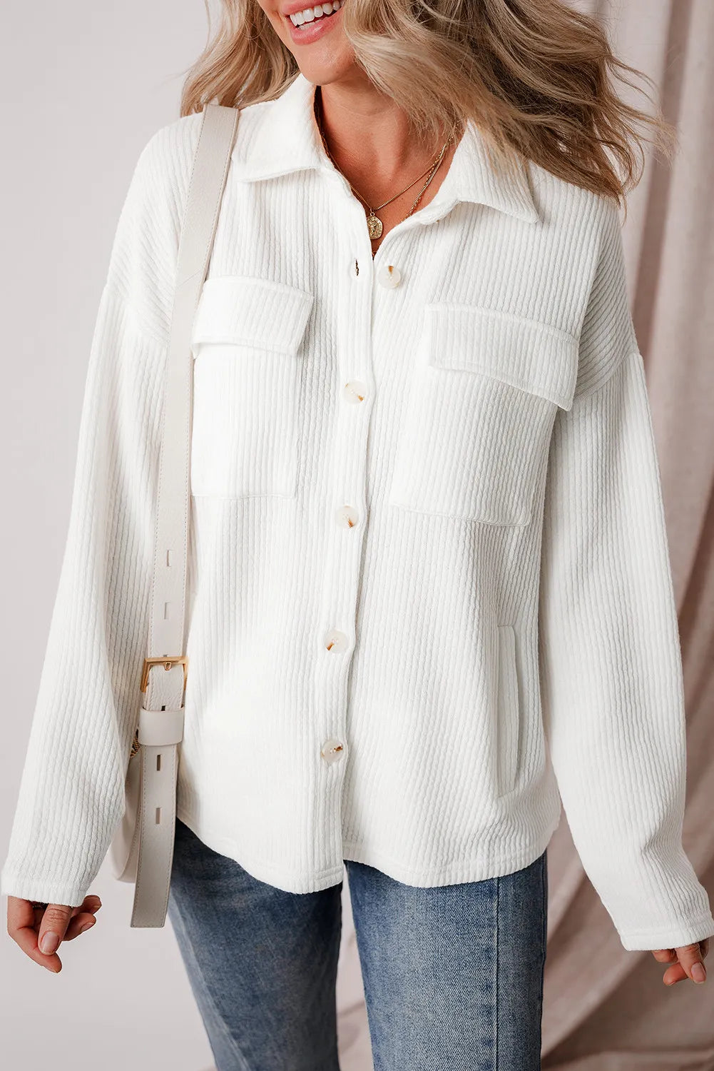 Button Up Long Sleeve Shacket – product image 12