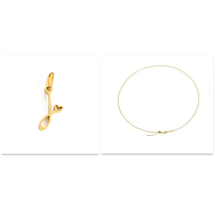 DIY Letter Pendant Necklace Accessories
