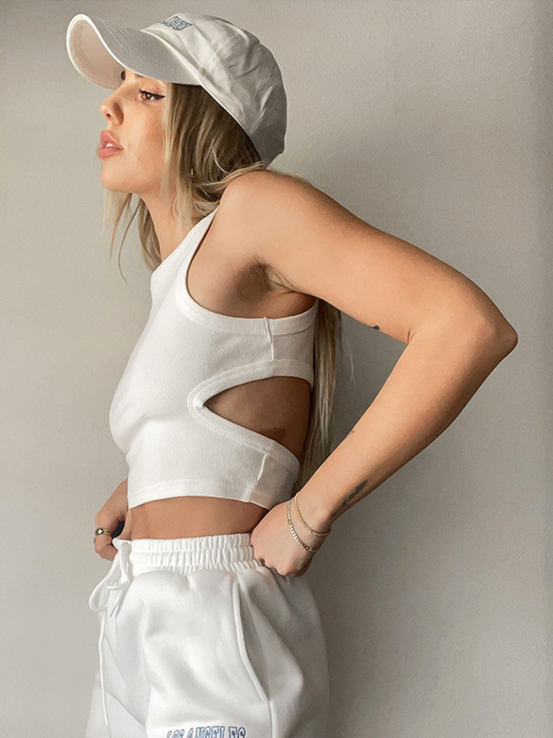 Cutout Round Neck Tank – product image 3
