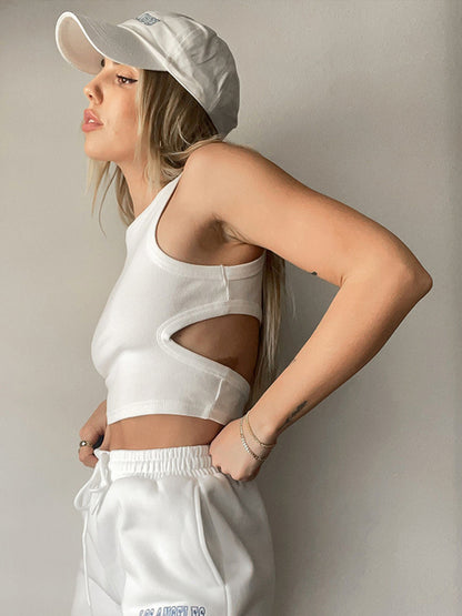 Cutout Round Neck Tank – product image 3