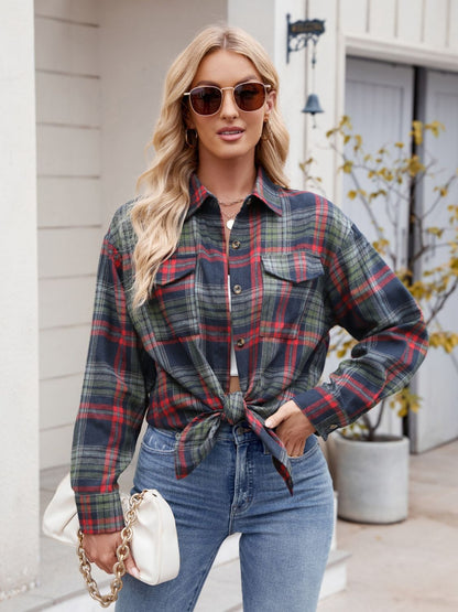 Plaid Button Up Long Sleeve Shirt – product image 10