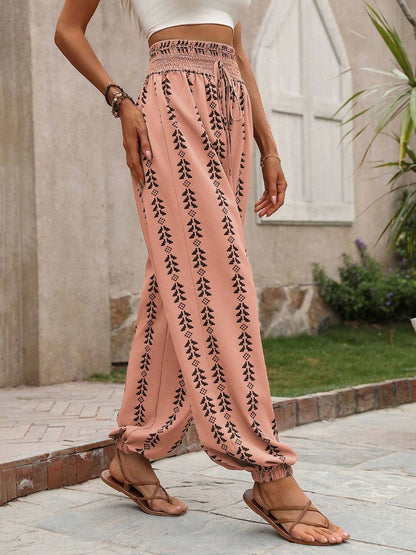 Tied Printed High Waist Pants – product image 16
