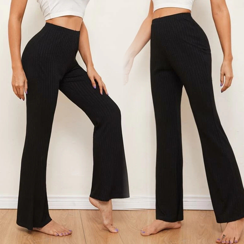 High-Waisted Yoga Pants with Draped Design for Women