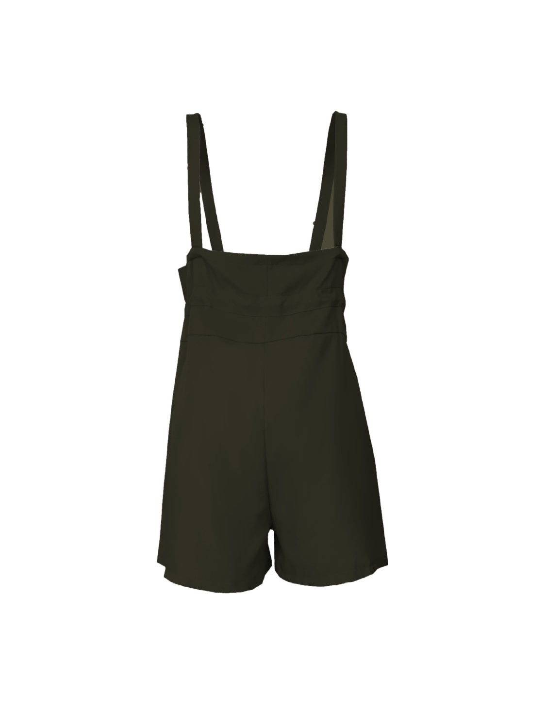Drawstring Wide Strap Overalls with Pockets – product image 14