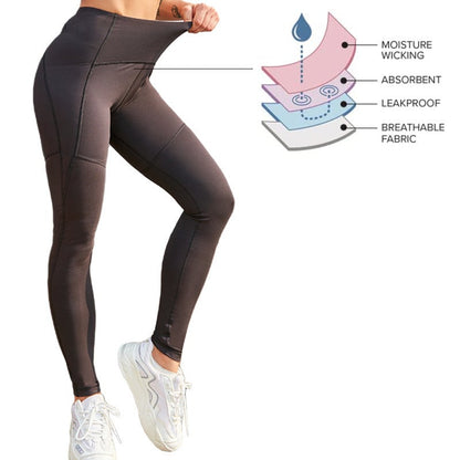 High Waist Yoga Pants for Women's Menstrual Workout