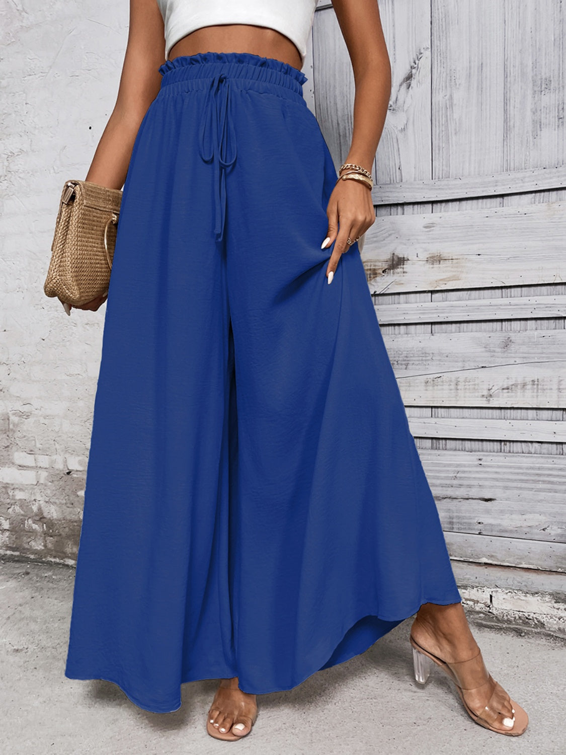 Tied High Waist Wide Leg Pants – product image 7