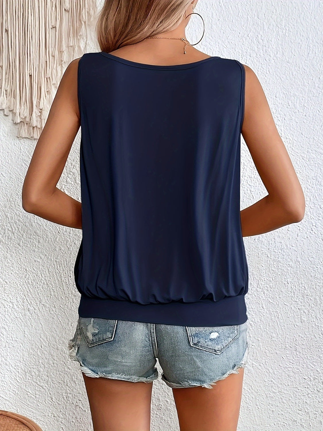 Full Size Ruched Scoop Neck Tank – product image 2