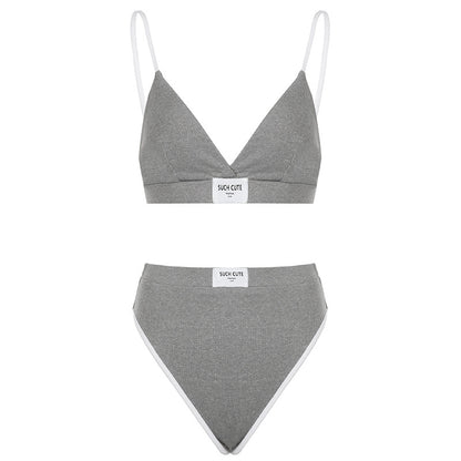 Casual Sports Letter Print Embroidery Fashion Suit