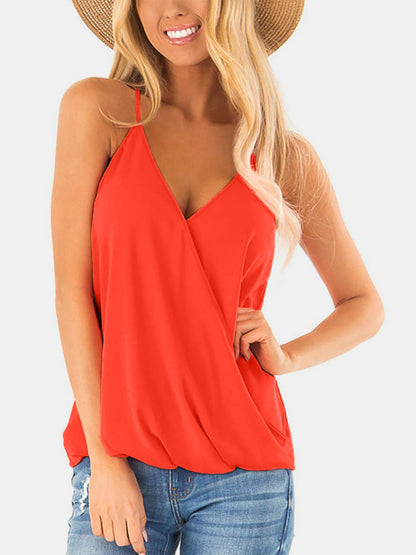 Full Size Surplice Spaghetti Strap Top – product image 17