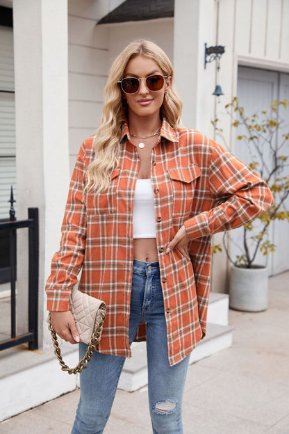 Plaid Button Up Long Sleeve Shirt – product image 26