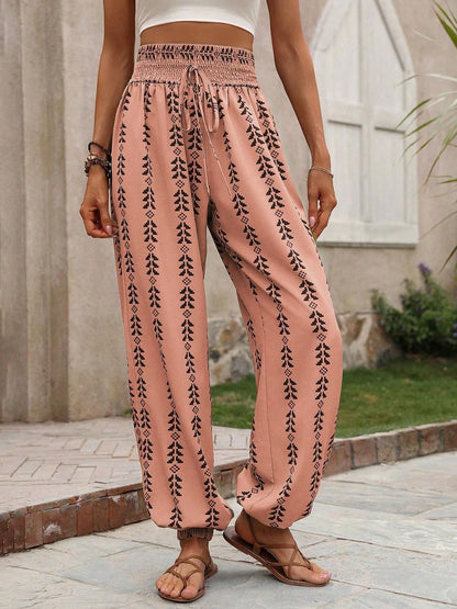 Tied Printed High Waist Pants – product image 15