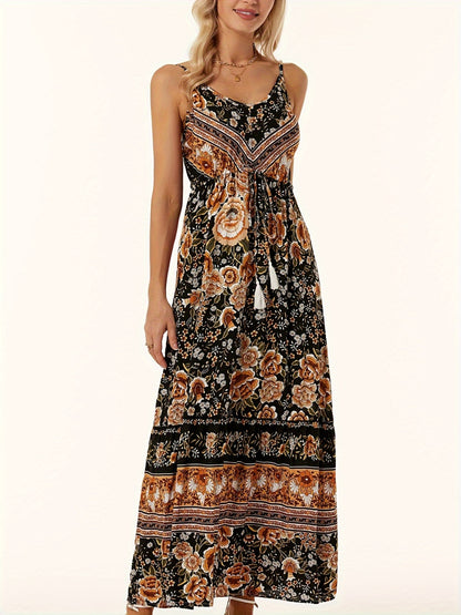 Printed Scoop Neck Midi Cami Dress – product image 8