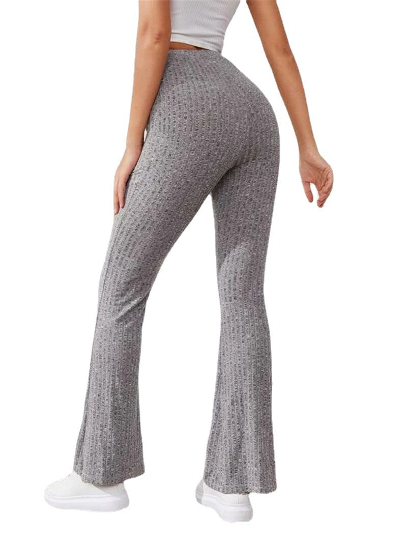 High-Waisted Yoga Pants with Draped Design for Women