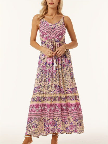 Printed Scoop Neck Midi Cami Dress – product image 4