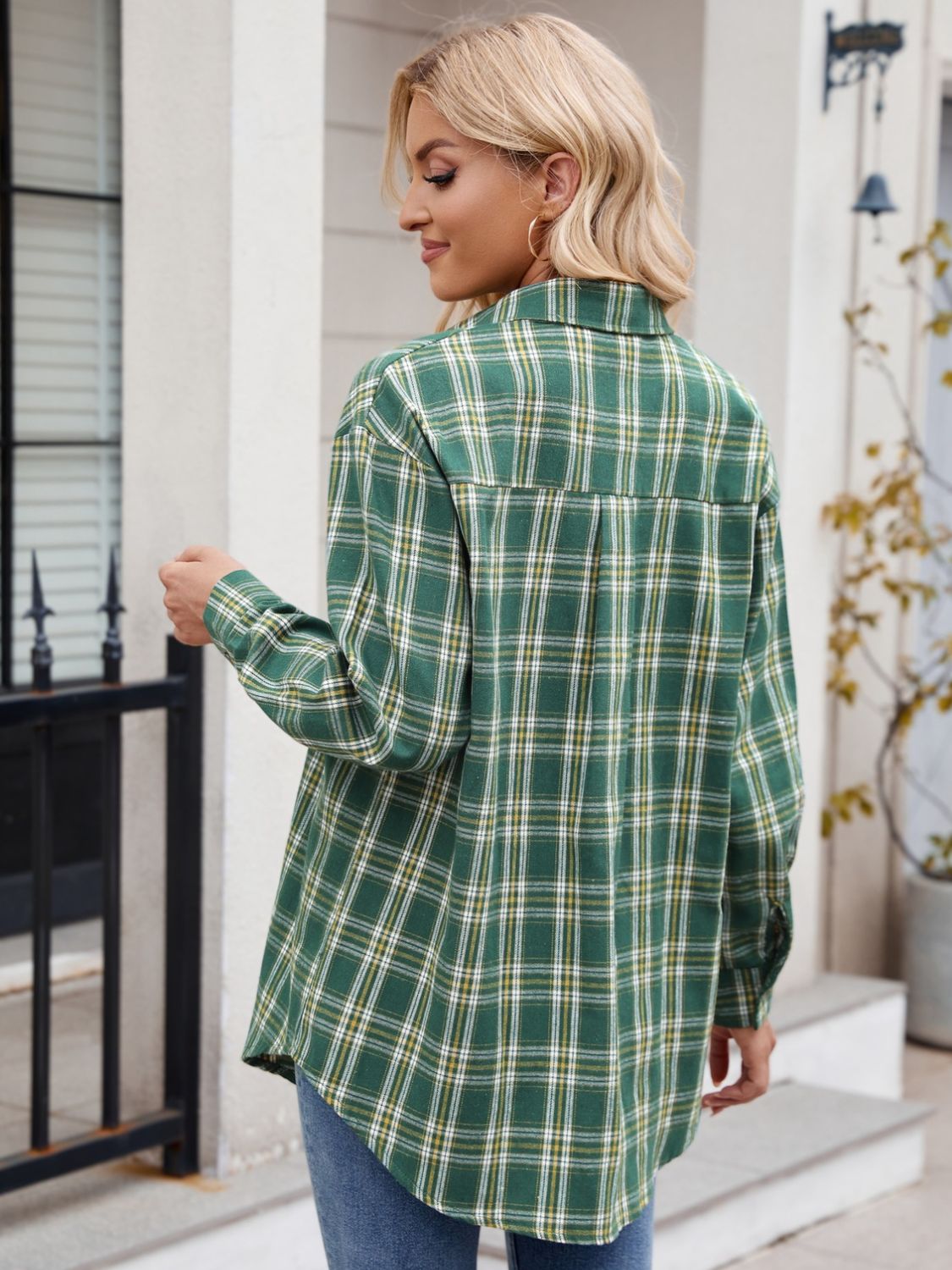 Plaid Button Up Long Sleeve Shirt – product image 9