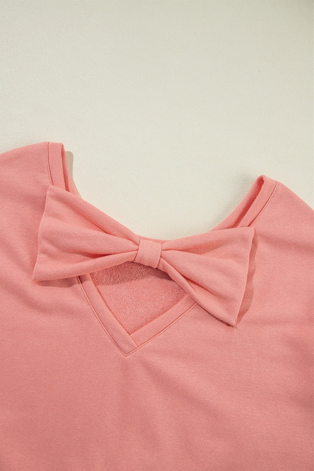 Bow Round Neck Long Sleeve Sweatshirt – product image 5