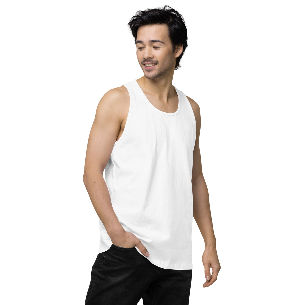 Who Do You Love Men’s premium tank top