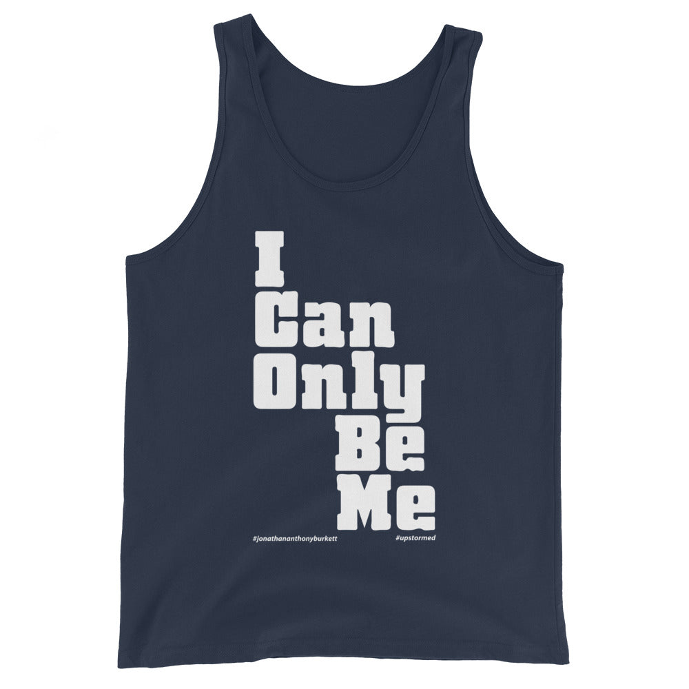 I Can Only Be Me Upstormed Tank Top in Navy — front view