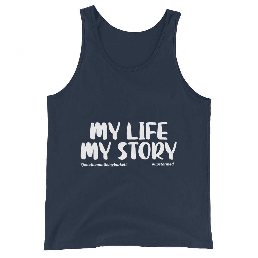 My Life My Story Upstormed Tank Top in Navy — front view
